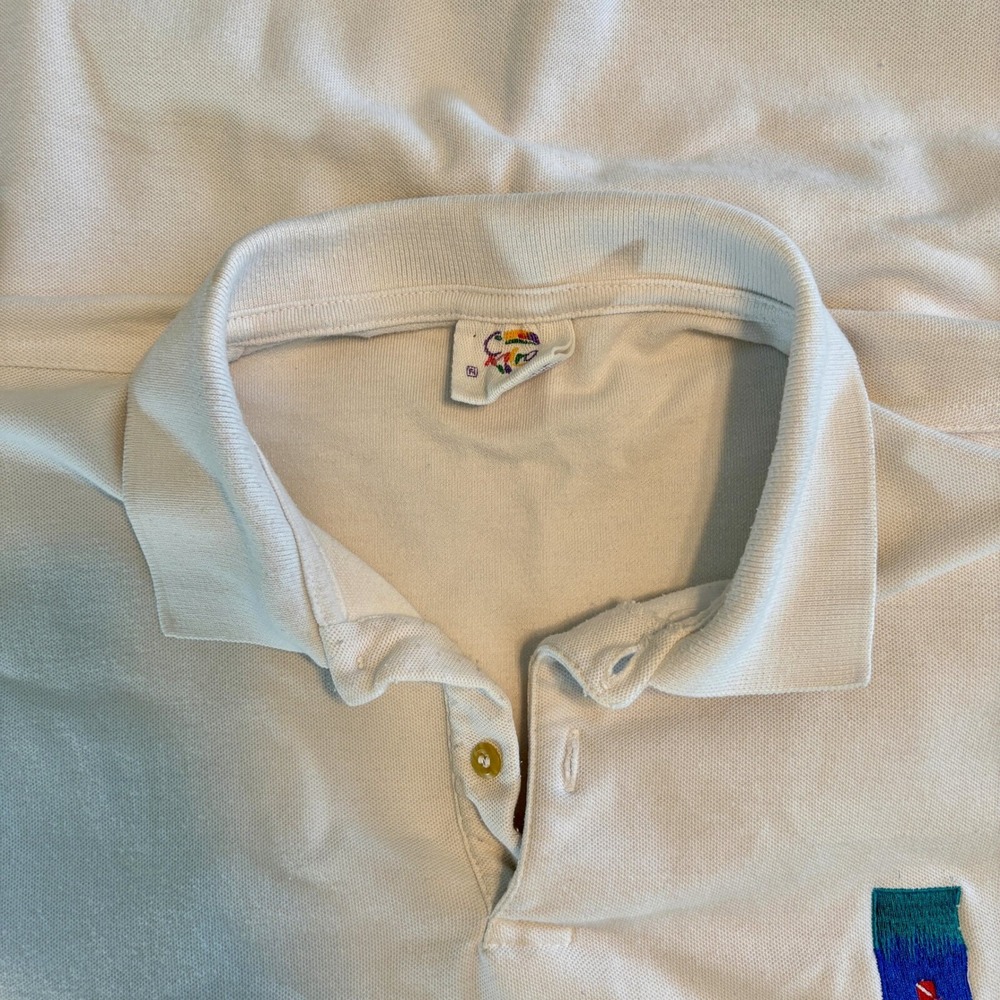 Playa del Carmen Mexico Souvenir White Golf‎ Polo Shirt Miro Men's XL Vacation - Picture 12 of 12